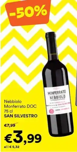 Unes Nebbiolo Monferrato DOC SAN SILVESTRO offerta