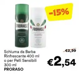 Unes Schiuma da Barba PRORASO offerta