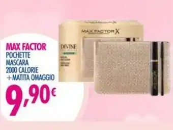 Acqua & Sapone Max Factor Pochette Mascara 2000 Calore + Matita Omaggio offerta