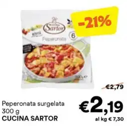 Unes Peperonata surgelata Cucina Sartor offerta