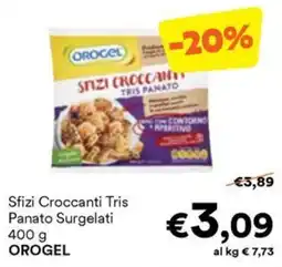 Unes Sfizi Croccanti Tris Panato Surgelati OROGEL offerta