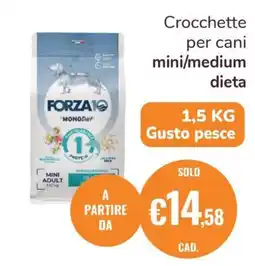 ZooPlanet Crocchette per cani mini/medium dieta offerta