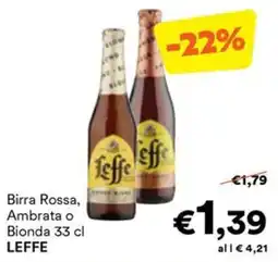 Unes Birra Rossa, Ambra o Bionda LEFFE offerta