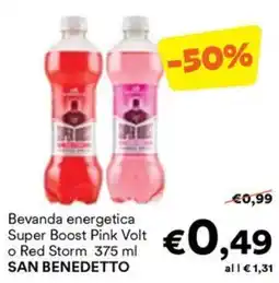 Unes Bevanda energetica Super Boost Pink Volt o Red Storm SAN BENEDETTO offerta