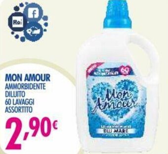 Acqua & Sapone Mon Amour Ammorbidente Diluito 60 lavaggi Assortito offerta