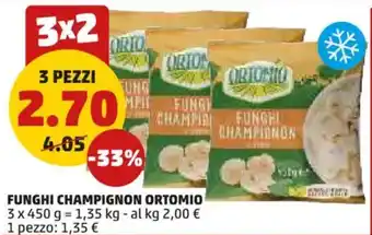 Funghi champignon ortomio