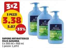 PENNY Sapone antibatterico Felce Azzurra offerta