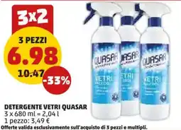 PENNY Detergente vetri Quasar offerta