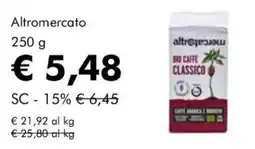 NaturaSì Altromercato Bio Caffè Classico offerta
