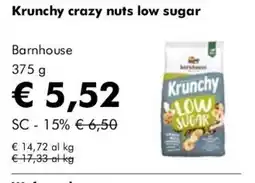 NaturaSì Krunchy crazy nuts low sugar Barnhouse offerta