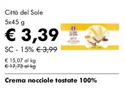 NaturaSì Città del Sole Crema nocciole tostate 100% offerta