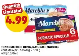 PENNY Tonno all'olio oliva, naturale Mareblu offerta