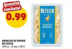 PENNY Gnocchi di Patate De Cecco offerta