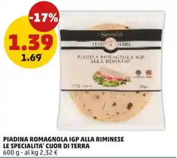 PENNY Piadina Romagnola IGP alla Riminese Le Specialità Cuor di Terra offerta