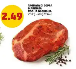 PENNY Tagliata di coppa marinata voglia di griglia offerta