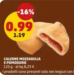 PENNY Calzone mozzarella e pomodoro offerta