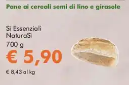 NaturaSì Pane ai cereali semi di lino e girasole Si Essenziali NaturaSi offerta