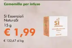 NaturaSì Camomilla per infuso Si Essenziali NaturaSi offerta