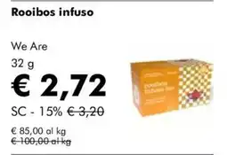 NaturaSì Rooibos infuso offerta