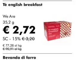NaturaSì We Are Tè english breakfast offerta