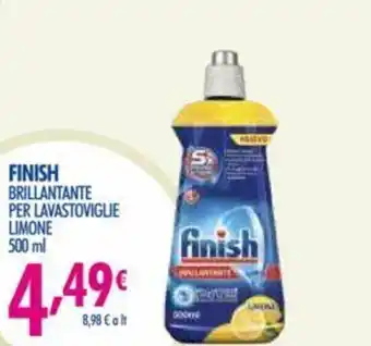 Acqua & Sapone Finish Brillantante per Lavastoviglie Limone 500ml offerta