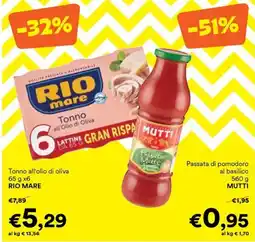 Unes Tonno all'olio di oliva RIO MARE offerta