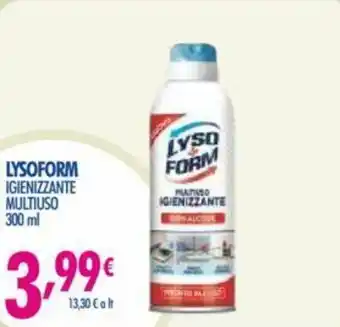 Acqua & Sapone Lysoform Igienizzante Multiuso 300ml offerta