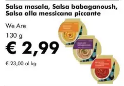 NaturaSì We Are Salsa masala, Salsa babaganoush, Salsa alla messicana piccante offerta