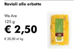NaturaSì Ravioli alle erbette We Are offerta