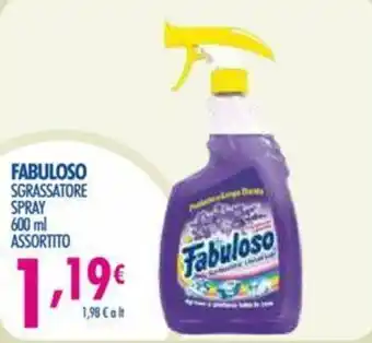 Acqua & Sapone Fabuloso Sgrassatore Spray 600ml offerta