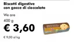 NaturaSì Biscotti digestive con gocce di cioccolato offerta
