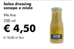 NaturaSì Salsa dressing senape e miele offerta