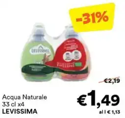Unes Acqua Naturale LEVISSIMA offerta