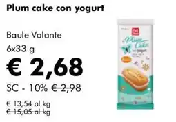 NaturaSì Baule Volante Plum cake con yogurt offerta