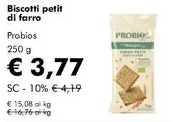 NaturaSì Biscotti petit di farro Probios offerta