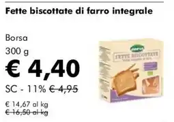 NaturaSì Fette biscottate di farro integrale offerta