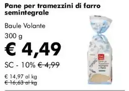 NaturaSì Pane per tramezzini di farro semintegrale Baule Volante offerta