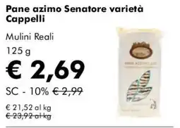 NaturaSì Pane azimo Senatore varietà Cappelli Mulini Reali offerta