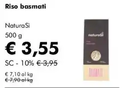 NaturaSì Riso basmati NaturaSi offerta