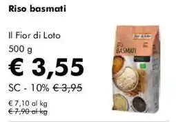 NaturaSì Riso basmati Il Fior di Loto offerta