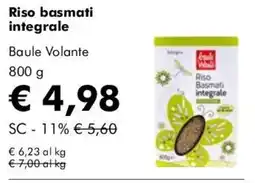 NaturaSì Riso basmati integrale Baule Volante offerta