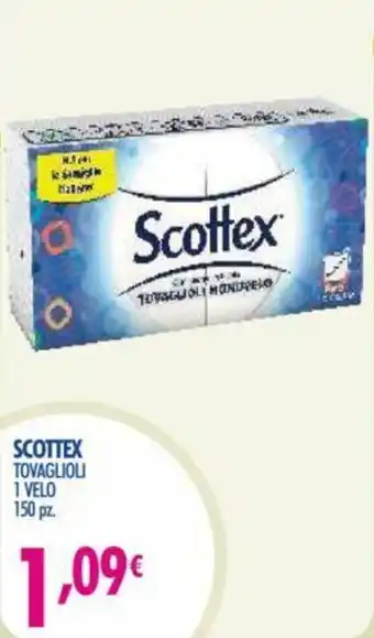 Acqua & Sapone Scottex Tovaglioli 1 Velo 150pz offerta