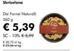 NaturaSì Sbrisolona Dai Fornai NaturaSi offerta