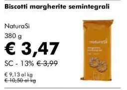 NaturaSì Biscotti margherite semintegrale NaturaSi offerta