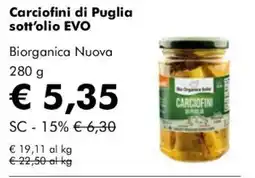 NaturaSì Carciofini di Puglia Biorganica Nuova offerta
