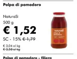 NaturaSì Polpa di pomodoro NaturaSi offerta