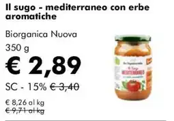 NaturaSì Il sugo - mediterraneo con erbe aromatiche Biorganica Nuova offerta