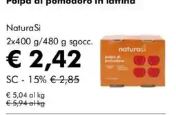 NaturaSì Polpa di pomodoro in lamina NaturaSi offerta