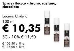 NaturaSì Spray ritocco - bruno, castano, cioccolato Lucens Umbria offerta