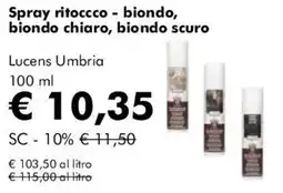 NaturaSì Spray ritocco biondo Lucens Umbria offerta